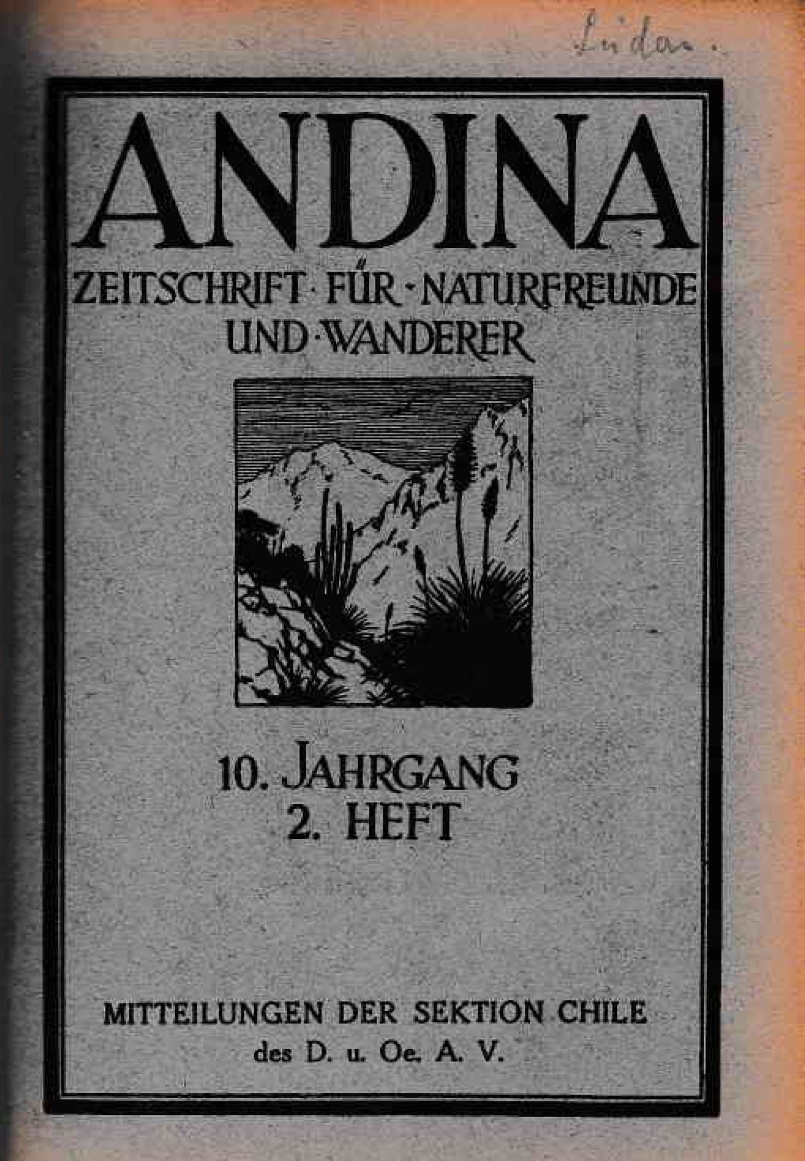 Revista Andina 1932 Heft 2