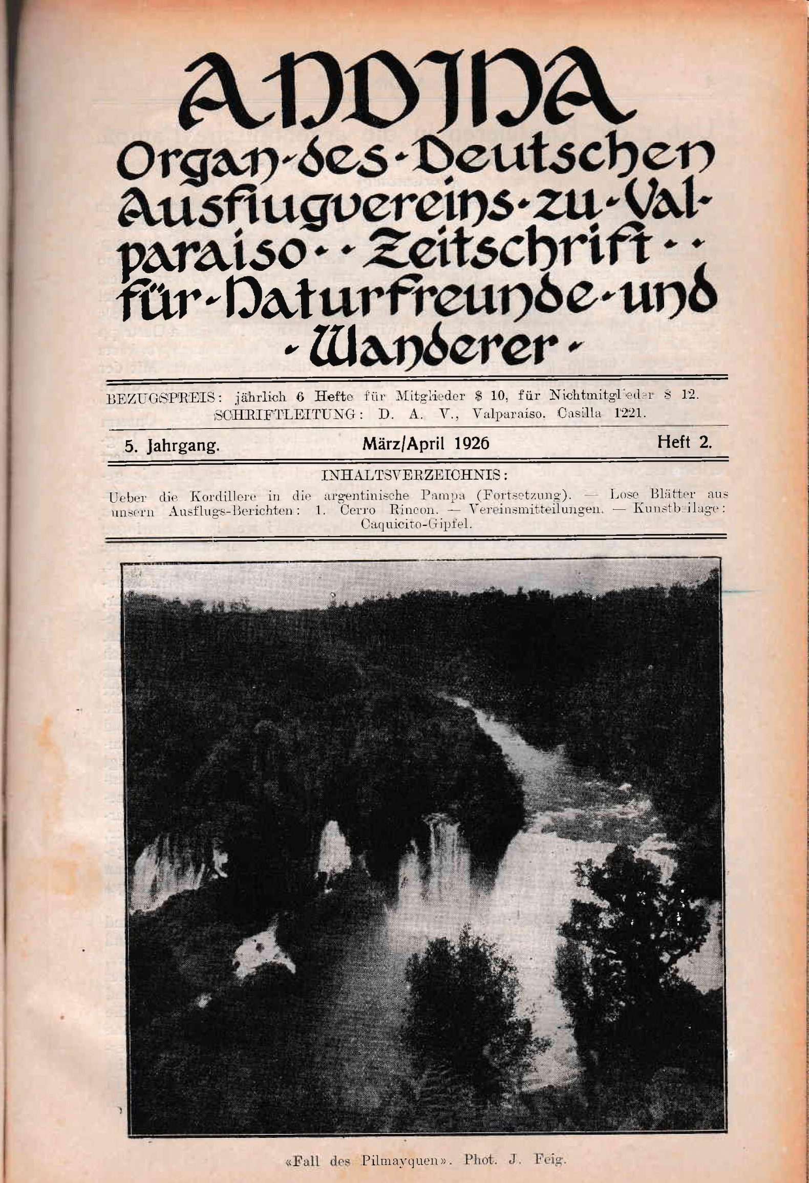 Revista Andina 1926 Heft 2
