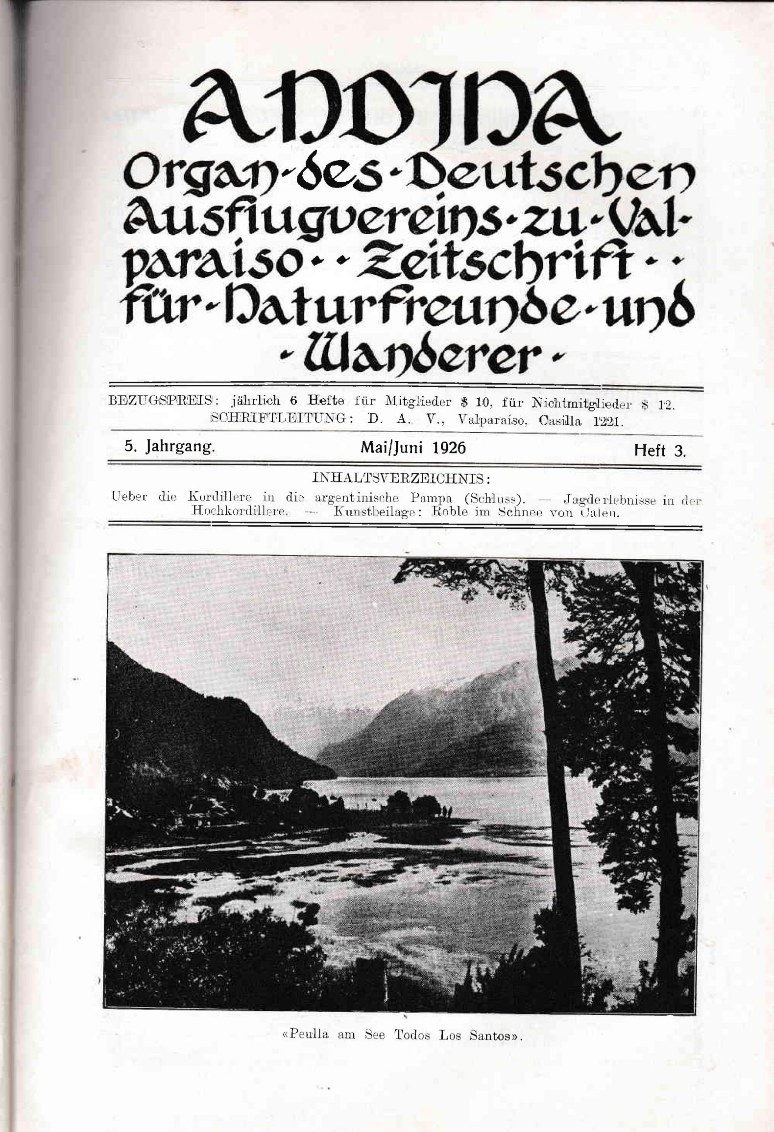Revista Andina 1926 Heft 3