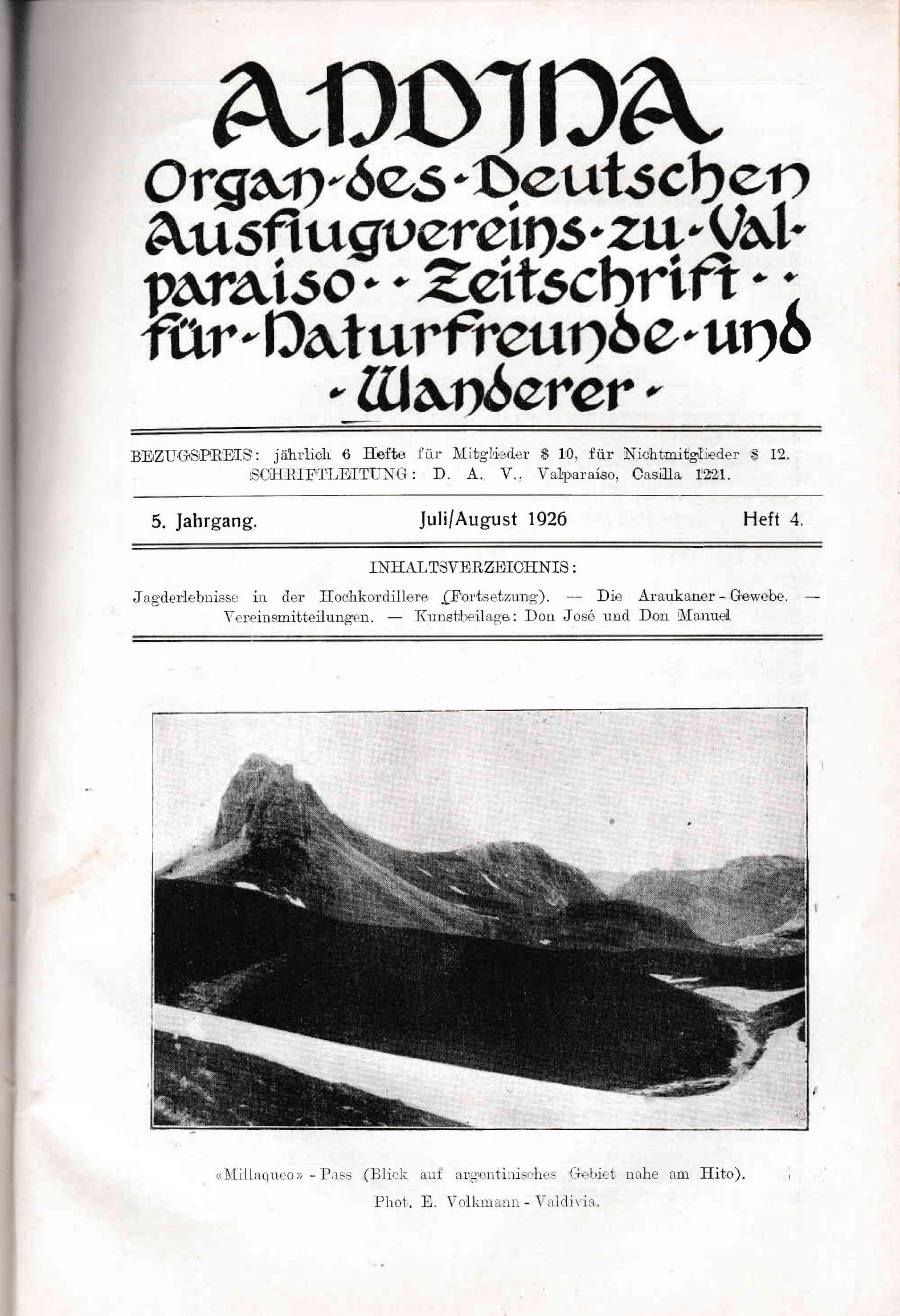 Revista Andina 1926 Heft 4
