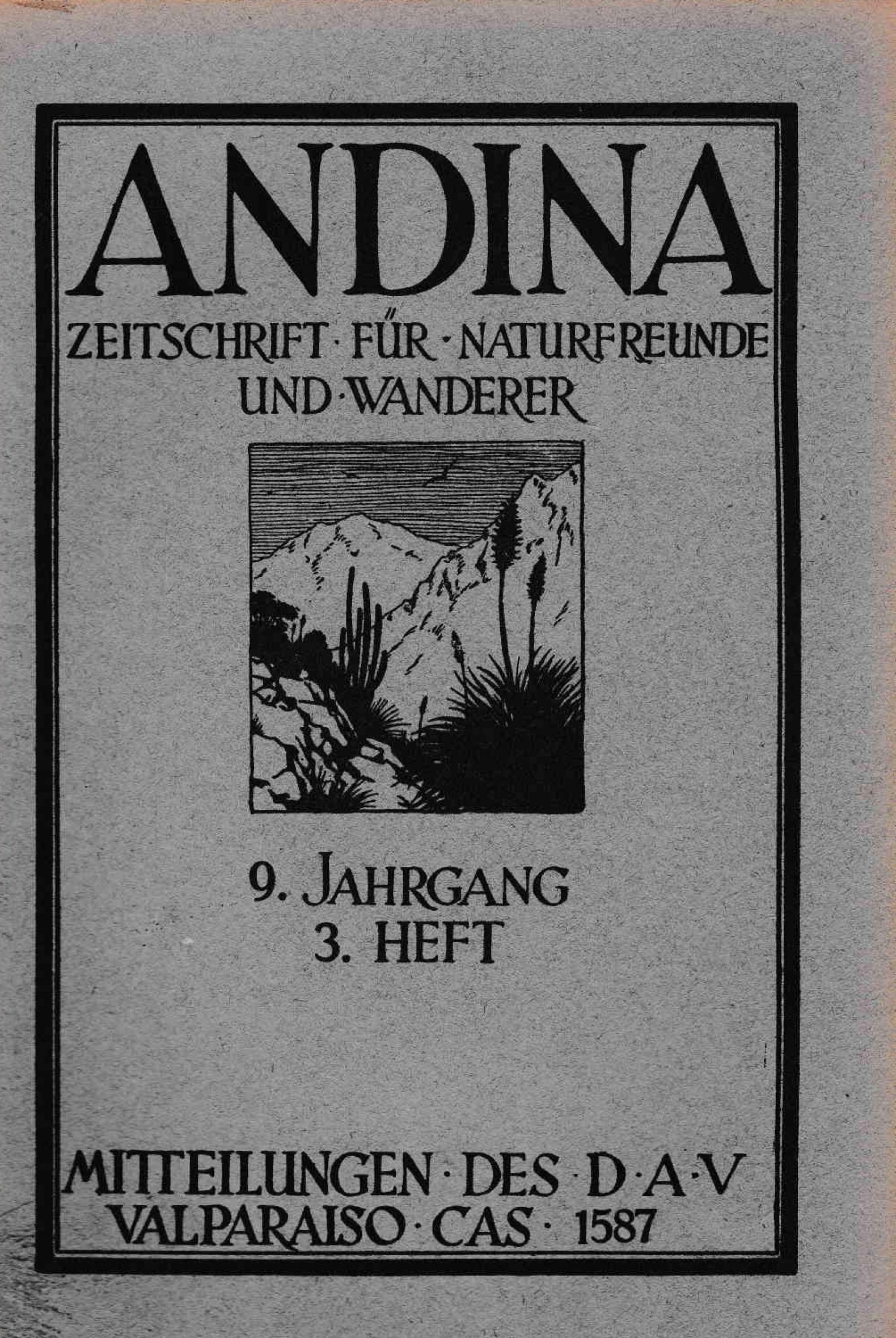 Revista Andina 1931 Heft 3