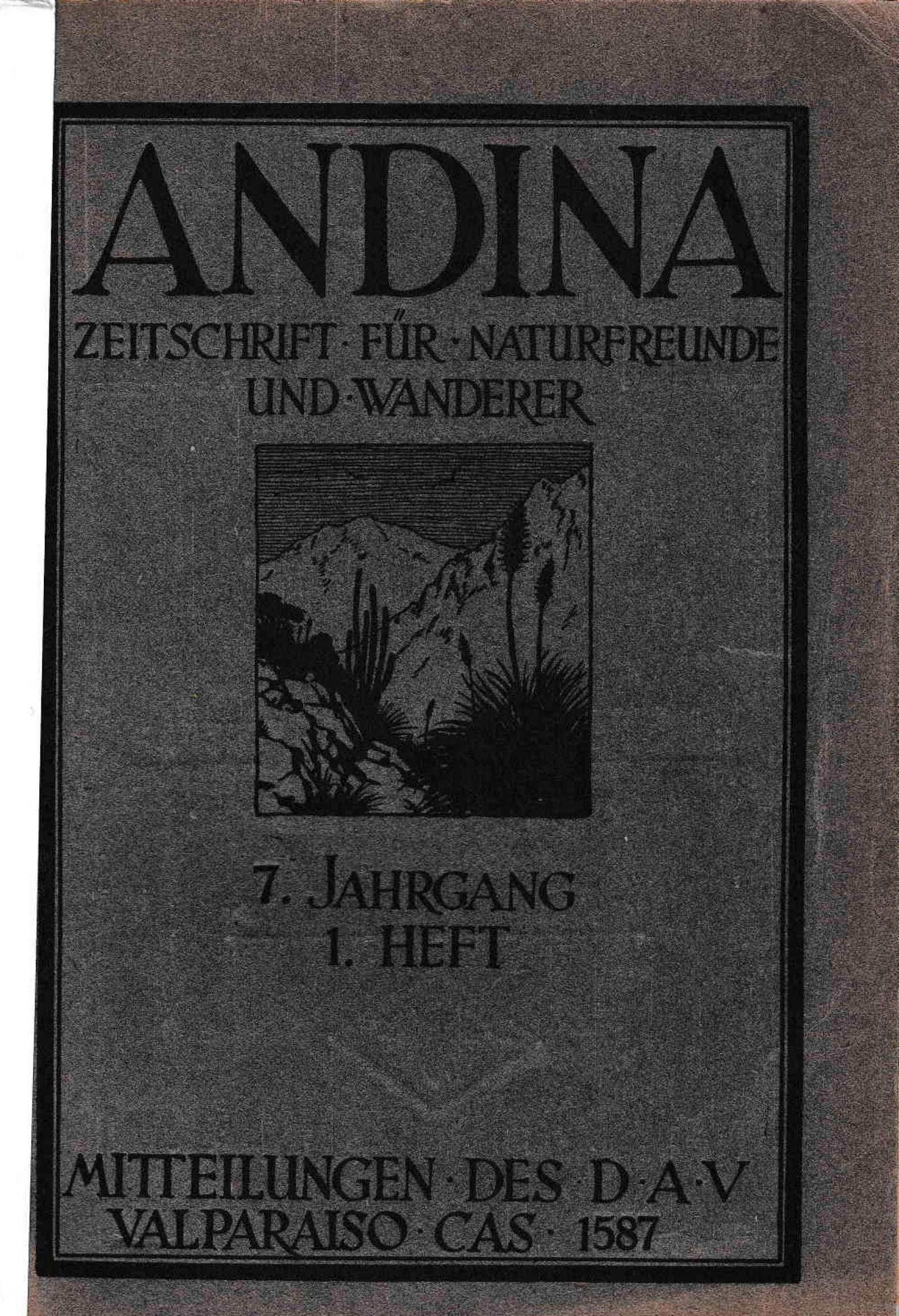 Revista Andina 1929 Heft 1